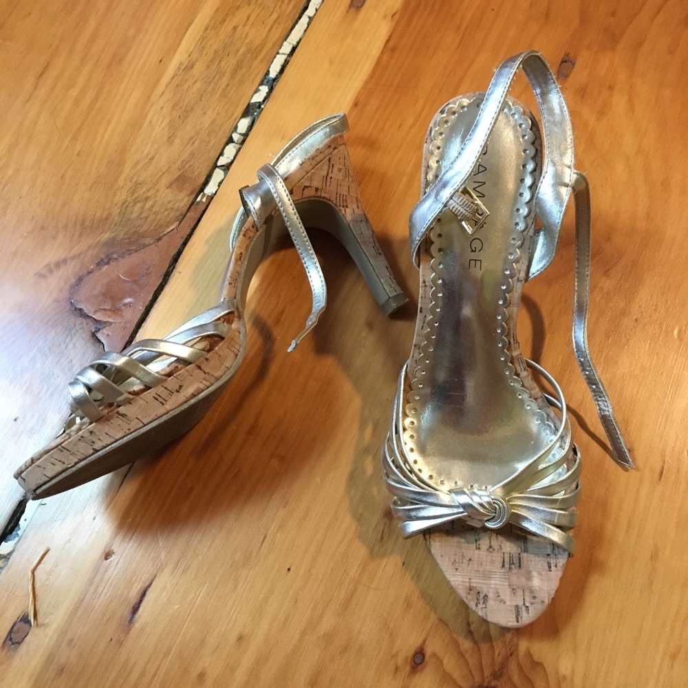 Gold Rampage heels size 9